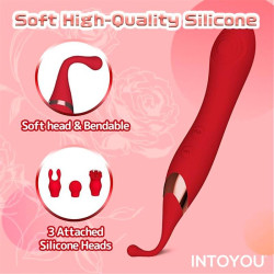 INTOYOU Stimulateur de clitoris Onax Double Pulse Rouge
